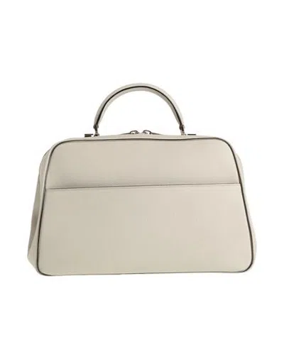 Valextra Woman Handbag Off White Size - Leather