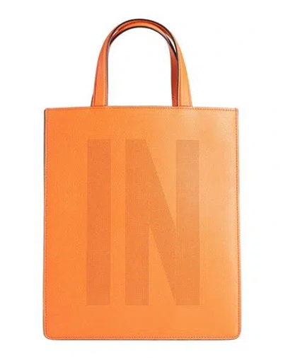 Valextra Woman Handbag Orange Size - Calfskin