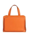 Valextra Woman Handbag Orange Size - Calfskin