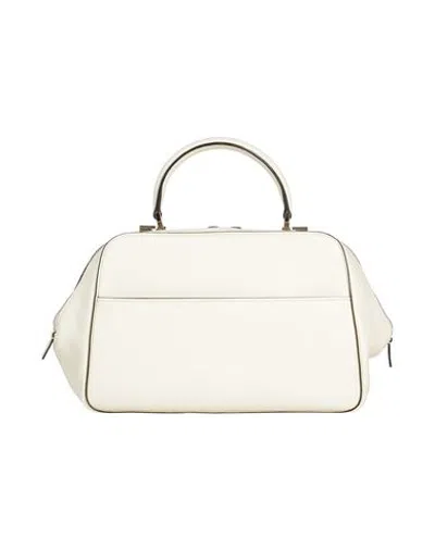 Valextra Woman Handbag Pastel Yellow Size - Calfskin