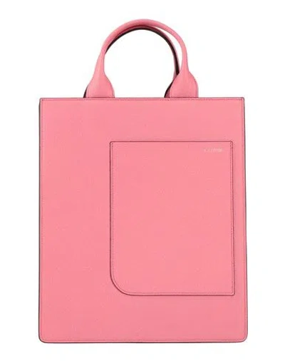 Valextra Woman Handbag Pink Size - Calfskin