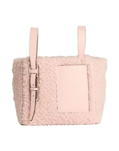 Valextra Woman Handbag Pink Size - Recycled Polyester, Calfskin