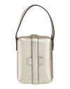 Valextra Woman Handbag Platinum Size - Calfskin In Grey