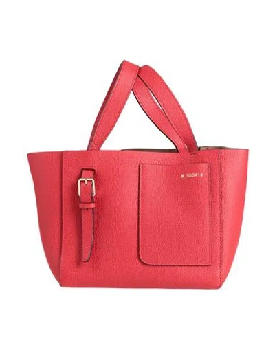 Valextra Woman Handbag Red Size - Calfskin