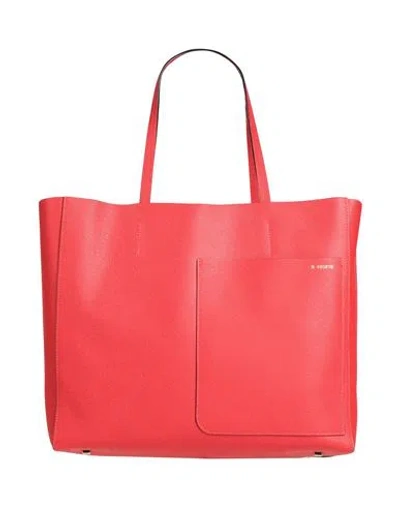 Valextra Woman Handbag Red Size - Calfskin
