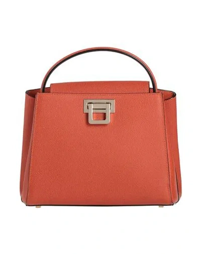Valextra Woman Handbag Rust Size - Calfskin In Red