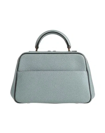 Valextra Woman Handbag Sage Green Size - Calfskin