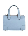 Valextra Woman Handbag Sky Blue Size - Calfskin