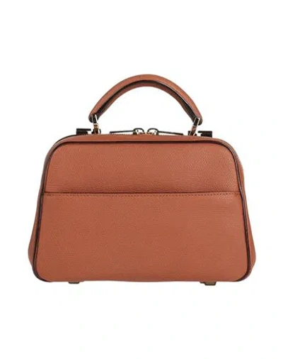 Valextra Woman Handbag Tan Size - Calfskin In Brown