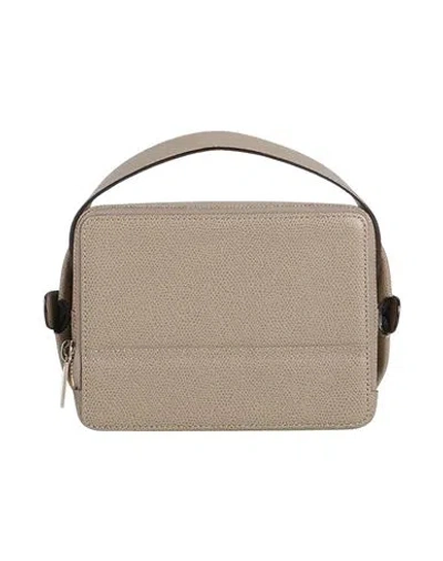 Valextra Woman Handbag Taupe Size - Calfskin In Grey