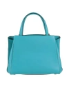 Valextra Woman Handbag Turquoise Size - Leather