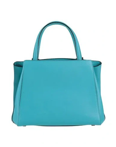 Valextra Woman Handbag Turquoise Size - Leather