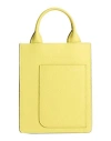 Valextra Woman Handbag Yellow Size - Calfskin