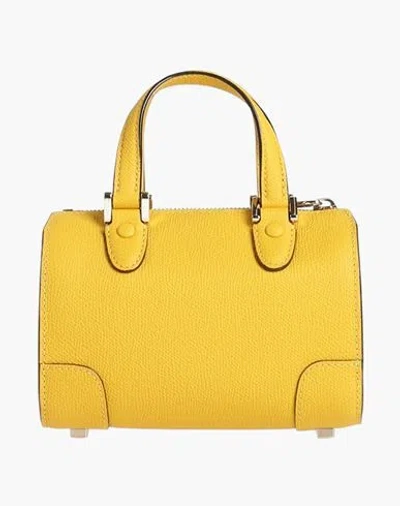 Valextra Woman Handbag Yellow Size - Calfskin In Yellow