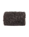 Valextra Woman Pouch Charcoal Size - Calfskin In Gray