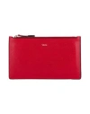 Valextra Woman Pouch Red Size - Calfskin In Red