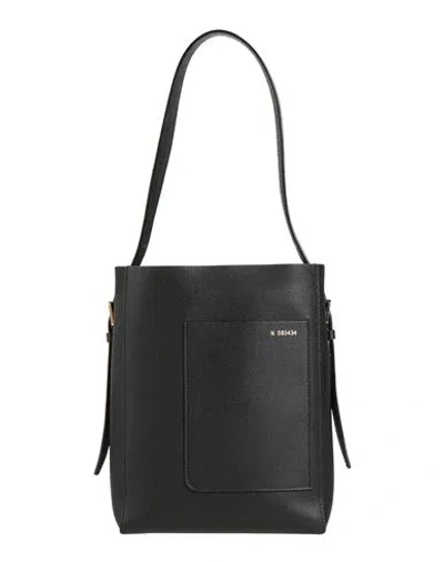 Valextra Woman Shoulder Bag Black Size - Calfskin