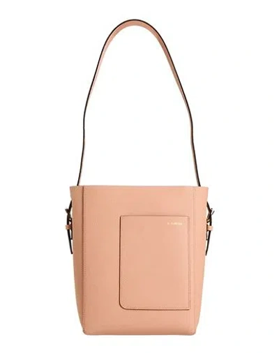 Valextra Woman Shoulder Bag Blush Size - Calfskin In Pink