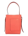 Valextra Woman Shoulder Bag Coral Size - Calfskin In Red