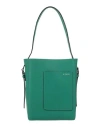 Valextra Woman Shoulder Bag Emerald Green Size - Calfskin