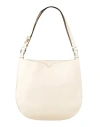 Valextra Woman Shoulder Bag Ivory Size - Calfskin In White