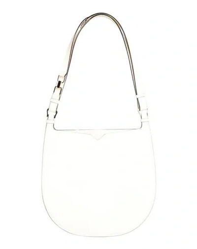 Valextra Woman Shoulder Bag Ivory Size - Calfskin In White