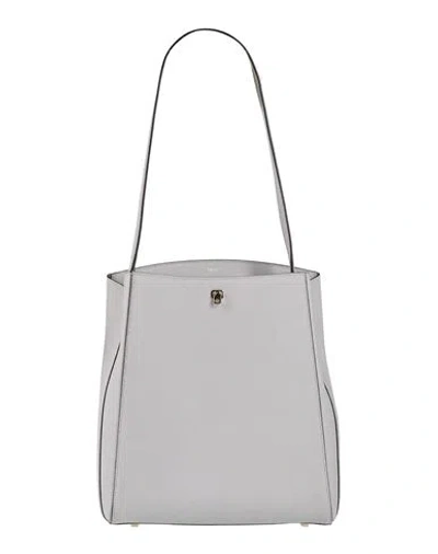 Valextra Woman Shoulder Bag Light Grey Size - Calfskin In Grey