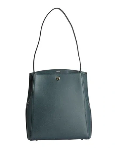 Valextra Woman Shoulder Bag Midnight Blue Size - Calfskin