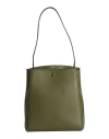 Valextra Woman Shoulder Bag Military Green Size - Calfskin In Green