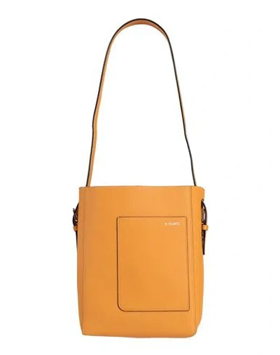 Valextra Woman Shoulder Bag Orange Size - Calfskin In Orange