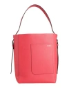 Valextra Woman Shoulder Bag Red Size - Calfskin