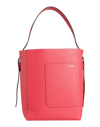 Valextra Woman Shoulder Bag Red Size - Calfskin