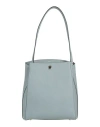 Valextra Woman Shoulder Bag Sky Blue Size - Calfskin