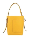 Valextra Woman Shoulder Bag Yellow Size - Calfskin