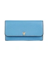 Valextra Woman Wallet Azure Size - Calfskin