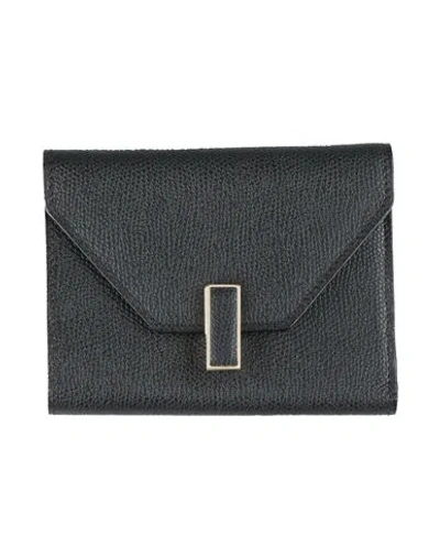 Valextra Woman Wallet Black Size - Bull Skin