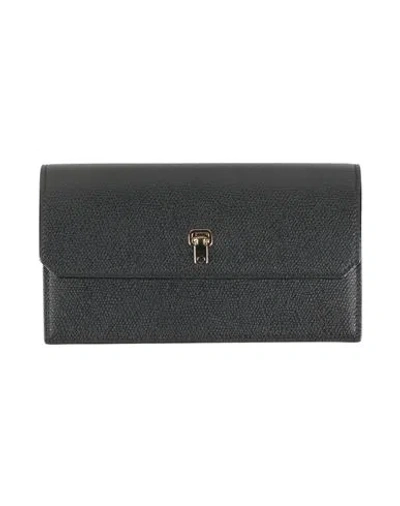 Valextra Woman Wallet Black Size - Calfskin