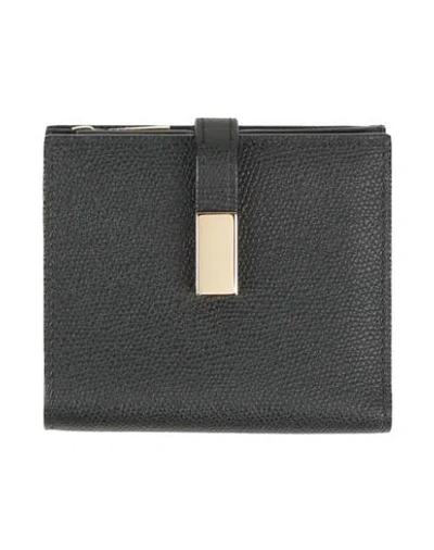 Valextra Woman Wallet Black Size - Calfskin