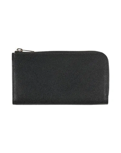 Valextra Woman Wallet Black Size - Calfskin