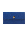 Valextra Woman Wallet Blue Size - Calfskin