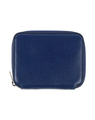 Valextra Woman Wallet Bright Blue Size - Soft Leather