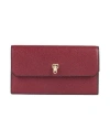 Valextra Woman Wallet Burgundy Size - Calfskin In Red