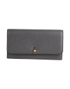 Valextra Woman Wallet Charcoal Size - Calfskin