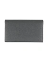 Valextra Woman Wallet Charcoal Size - Leather In Gray