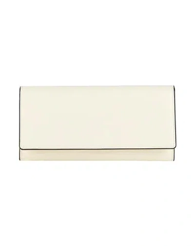 Valextra Woman Wallet Cream Size - Calfskin In White