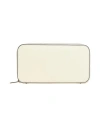 Valextra Woman Wallet Cream Size - Leather In White