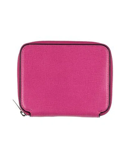Valextra Woman Wallet Fuchsia Size - Soft Leather In Pink