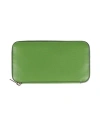 Valextra Woman Wallet Green Size - Leather