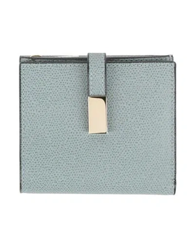 Valextra Woman Wallet Grey Size - Calfskin