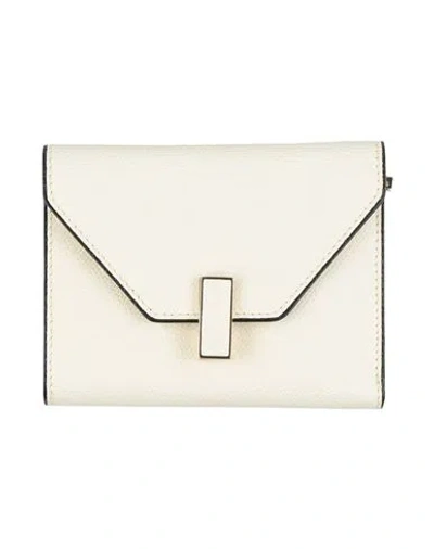 Valextra Woman Wallet Ivory Size - Bull Skin In White